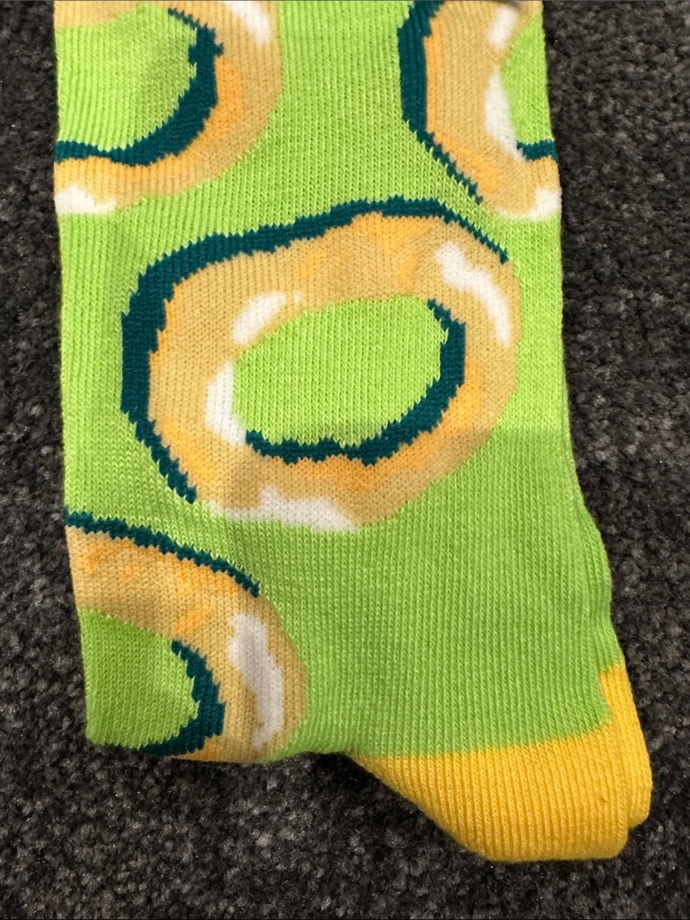 3/$25 Funyuns Logos Crew adult Socks soda funny crazy Novelty Socks bright green